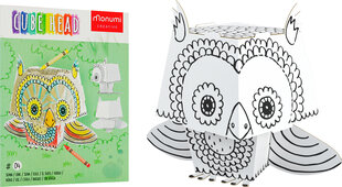 3D книжка-раскраска - сова цена и информация | Развивающие игрушки | pigu.lt