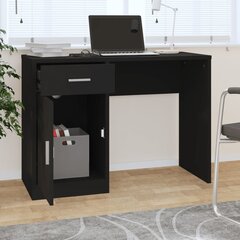 Rašomasis stalas vidaXL, Apdirbta mediena, 100x40x73cm, juoda цена и информация | Компьютерные, письменные столы | pigu.lt
