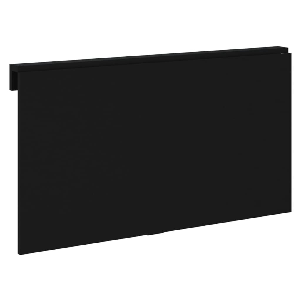 Sulankstomas sieninis staliukas vidaXL, juodas kaina ir informacija | Lauko stalai, staliukai | pigu.lt