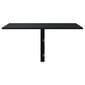 Sulankstomas sieninis staliukas vidaXL, juodas цена и информация | Lauko stalai, staliukai | pigu.lt