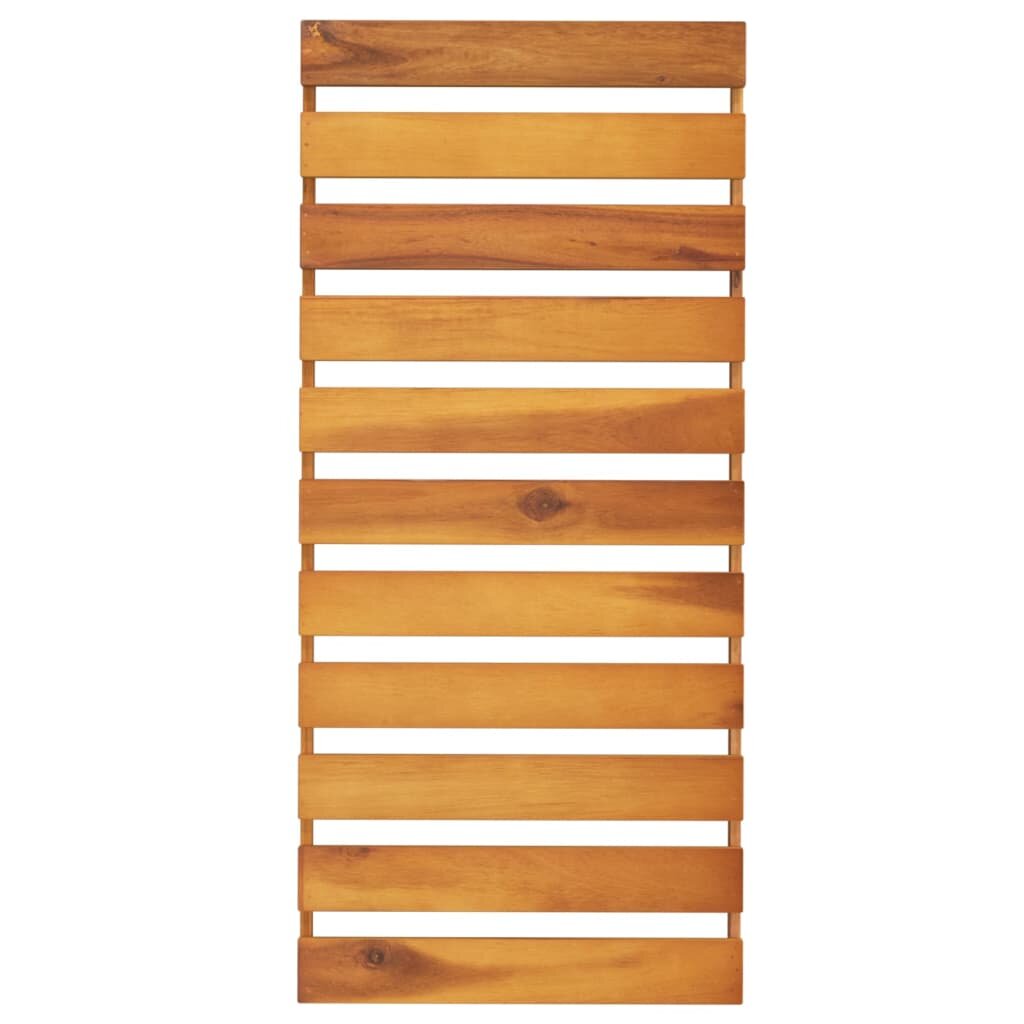 vidaXL Sulankstoma lentyna, 3 aukštų, ruda, 70x31x63cm, akacija kaina ir informacija | Lentynos | pigu.lt