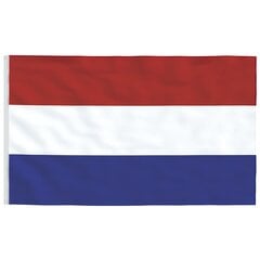 VidaXL Nyderlandų vėliava su stiebu, aliuminis, 6,23m kaina ir informacija | Vėliavos ir jų priedai | pigu.lt