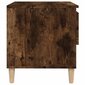 Naktinis staliukas vidaXL, Apdirbta mediena, 50x46x50cm, dūminio ąžuolo spalva цена и информация | Spintelės prie lovos | pigu.lt