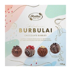 Juodojo šokolado saldainiai Rūta Šokoladiniai burbulai, 110 g kaina ir informacija | Saldumynai | pigu.lt