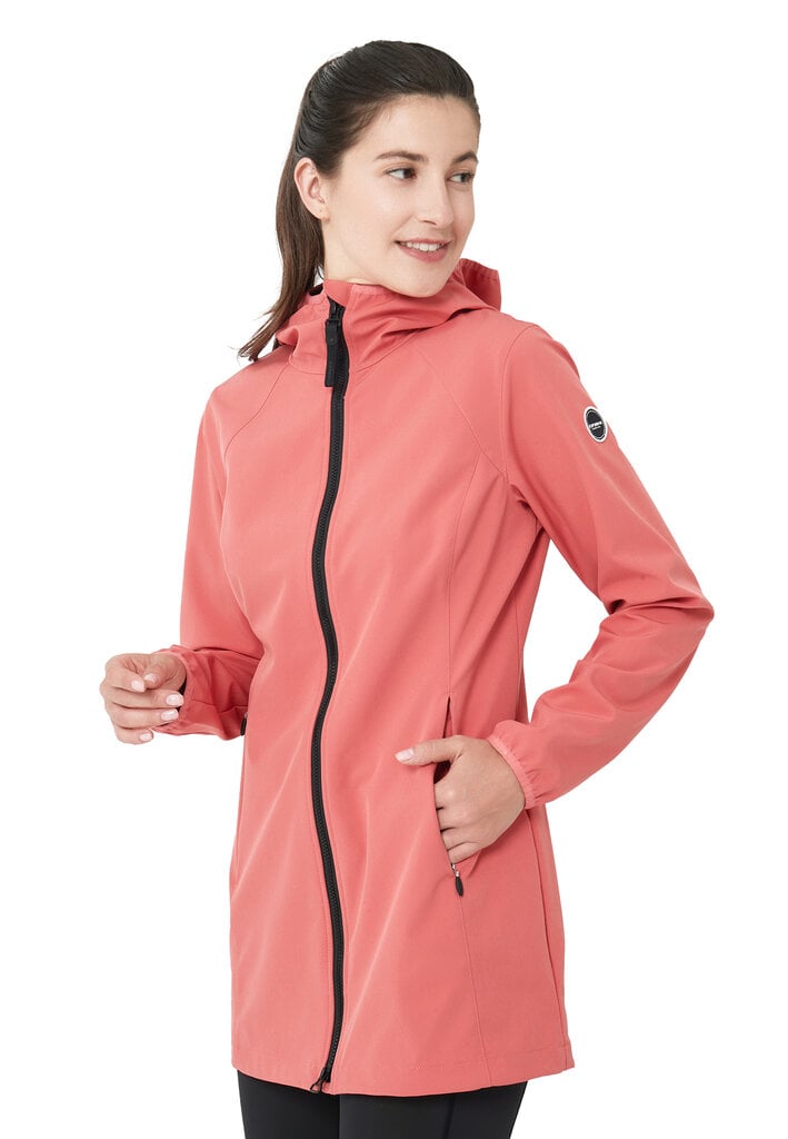 Icepeak moteriška softshell striukė ALBANY, koralų rožinė kaina ir informacija | Striukės moterims | pigu.lt