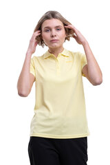 Icepeak moteriški polo marškinėliai BAYARD, šviesiai geltoni kaina ir informacija | Marškinėliai moterims | pigu.lt