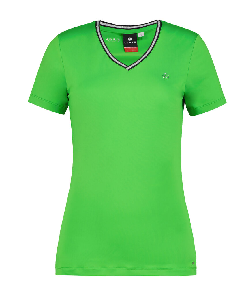 Luhta moteriški marškinėliai HONKO, žali kaina ir informacija | Marškinėliai moterims | pigu.lt