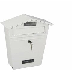 почтовый ящик EDM Сталь Белый Classic (29,5 x 10,5 x 35,5 cm) цена и информация | Почтовые ящики, номера для дома | pigu.lt