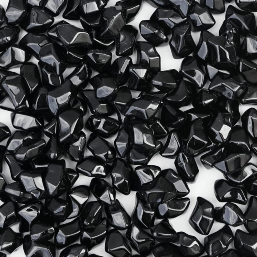 Dekoratyviniai stikliniai akmenukai biožidiniams, juodi, 1 kg kaina |  pigu.lt