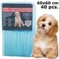 Vienkartinės šunų palutės, 60x60 cm, 40 vnt kaina ir informacija | Priežiūros priemonės gyvūnams | pigu.lt