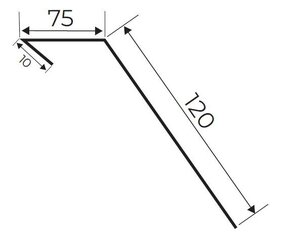 Laštakis IVT, 120x75x10mm kaina ir informacija | Stogo dangos | pigu.lt