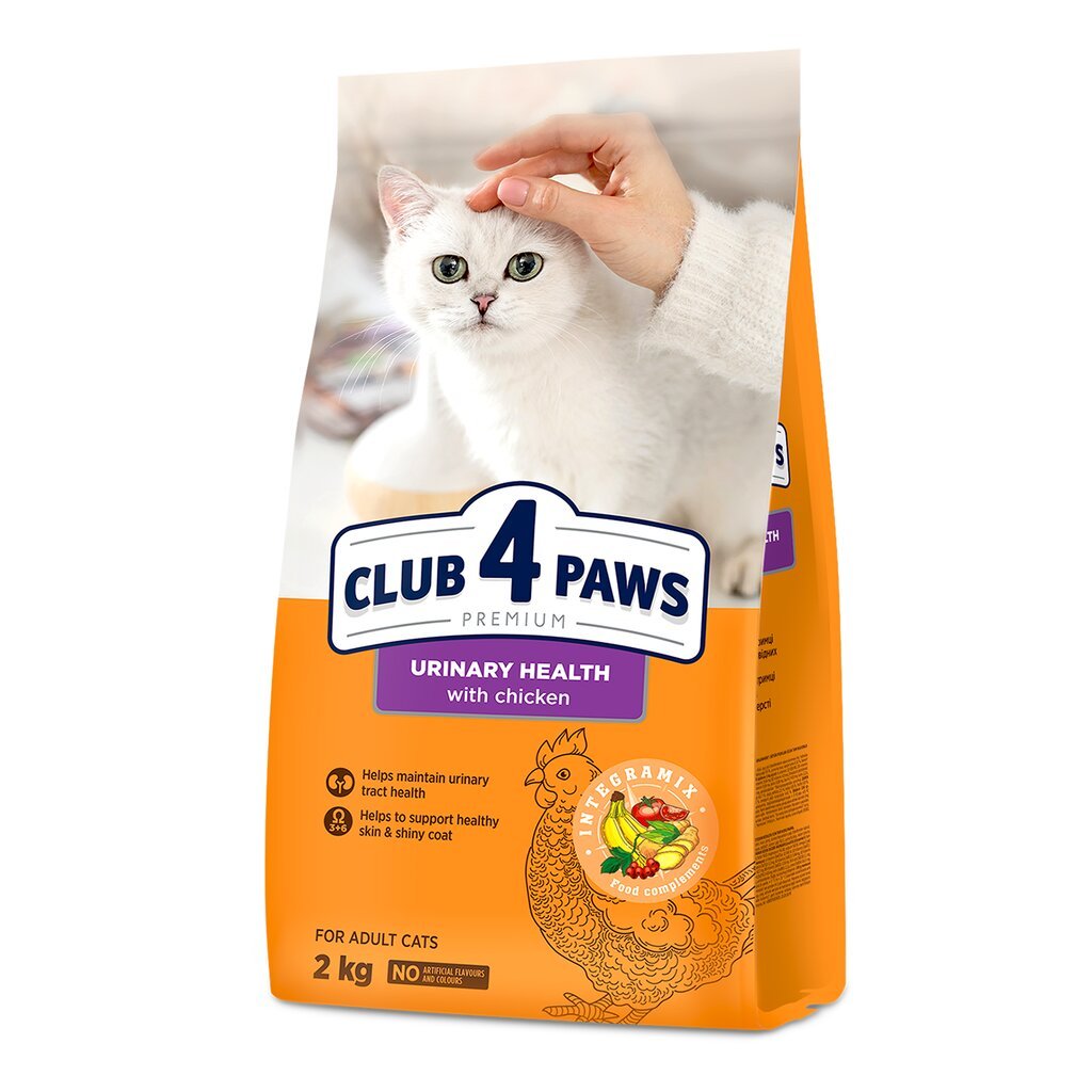 Club 4 Paws Premium visavertis ėdalas suaugusioms katėms šlapimo sistemos palaikymui, 2 kg kaina ir informacija | Sausas maistas katėms | pigu.lt