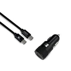 Universalus automobilinis USB įkroviklis + automobilinis C USB laidas Subblim kaina ir informacija | Krovikliai telefonams | pigu.lt