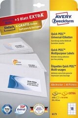 Самоклеющиеся этикетки Avery, 64 х 45 мм. цена и информация | Канцелярские товары | pigu.lt
