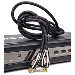 HDMI Kabelis DCU 30501051 3 m juodas kaina ir informacija | Kabeliai ir laidai | pigu.lt