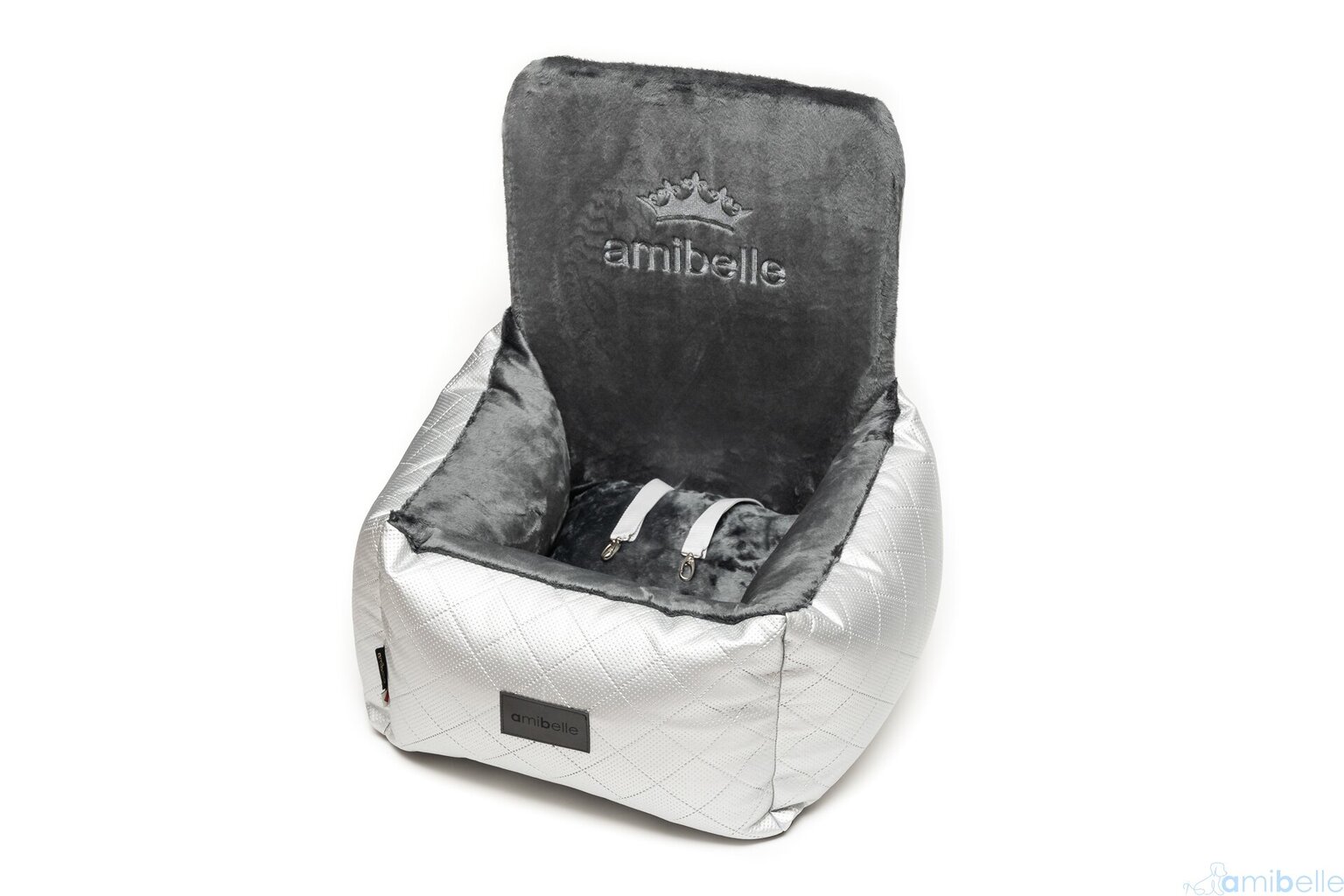 Amibelle guolis-fotelis Bella, sidabras, 50x 50 x 35x 60 cm цена и информация | Kelioniniai reikmenys | pigu.lt