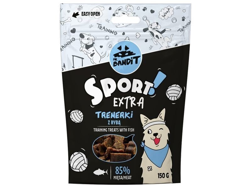 Mr. Bandit Sport Extra su žuvimi, 150 g kaina ir informacija | Skanėstai šunims | pigu.lt