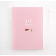 365 dienų užrašų knygelė-dienoraštis Rožinė kaina ir informacija | Sąsiuviniai ir popieriaus prekės | pigu.lt