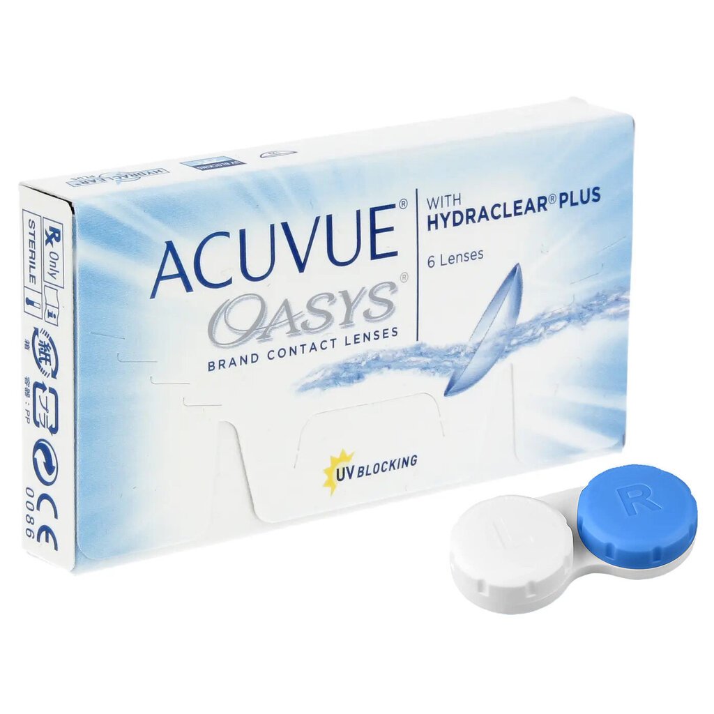 Kontaktiniai lęšiai Acuvue Oasys, 6 vnt. цена и информация | Kontaktiniai lęšiai | pigu.lt