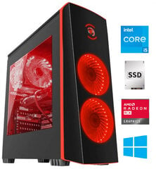 Gamer i5-6500 16GB 512GB SSD RX6600 Windows 10 Professional kaina ir informacija | Stacionarūs kompiuteriai | pigu.lt