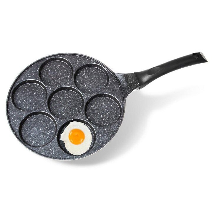 Keptuvė kiaušiniams ir blynams 27 cm granitinė kaina ir informacija | Keptuvės | pigu.lt