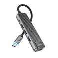 USB šakotuvas Hoco HB23, HDMI, USB3.0, USB2.0, RJ45, PD