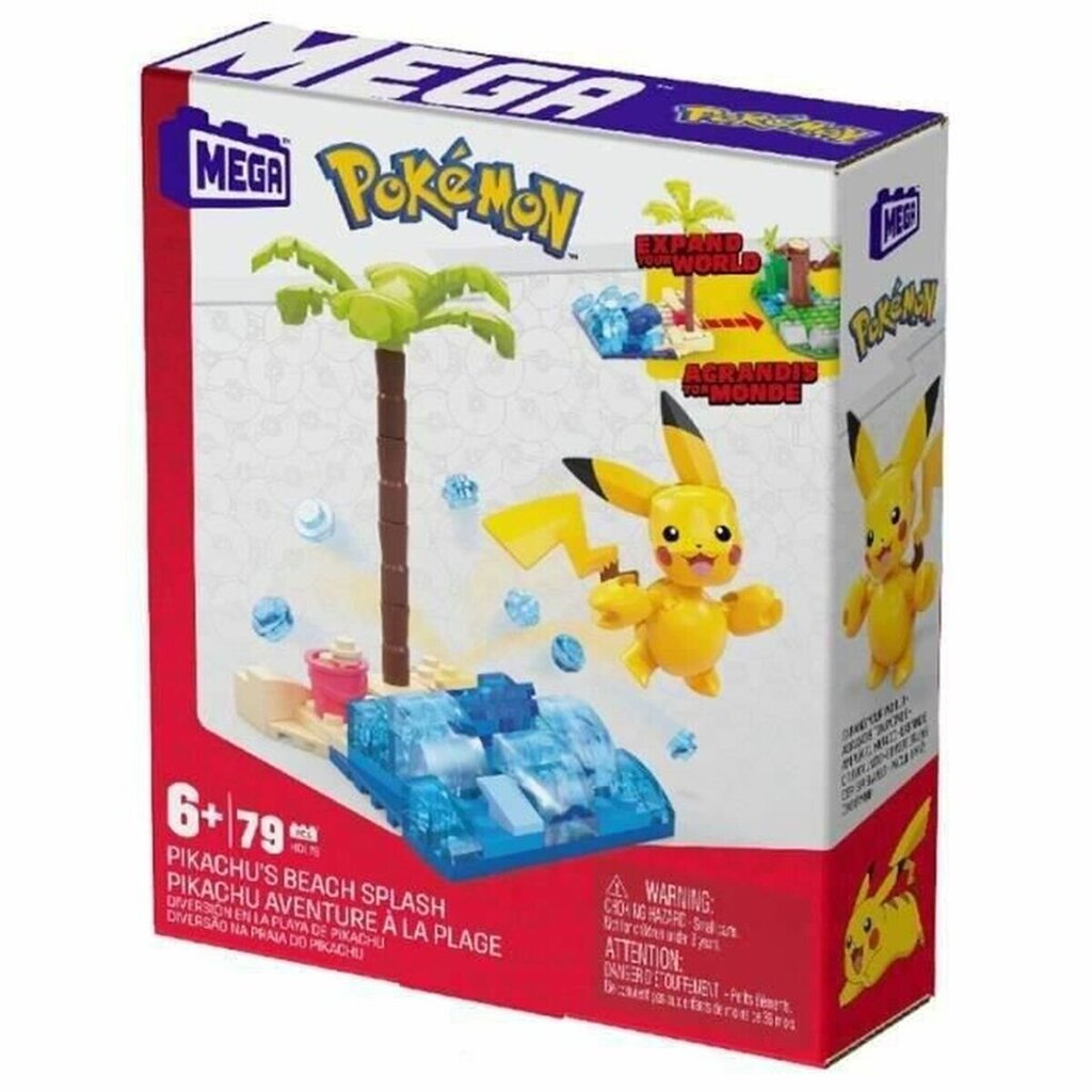 Konstruktorius Pokemon Pikachu's Beach Splash, 79 d. kaina ir informacija | Konstruktoriai ir kaladėlės | pigu.lt