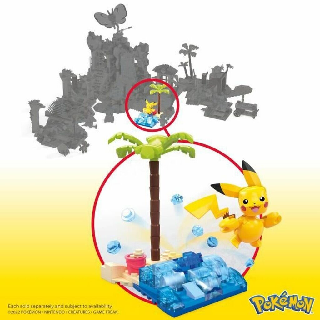 Konstruktorius Pokemon Pikachu's Beach Splash, 79 d. kaina ir informacija | Konstruktoriai ir kaladėlės | pigu.lt