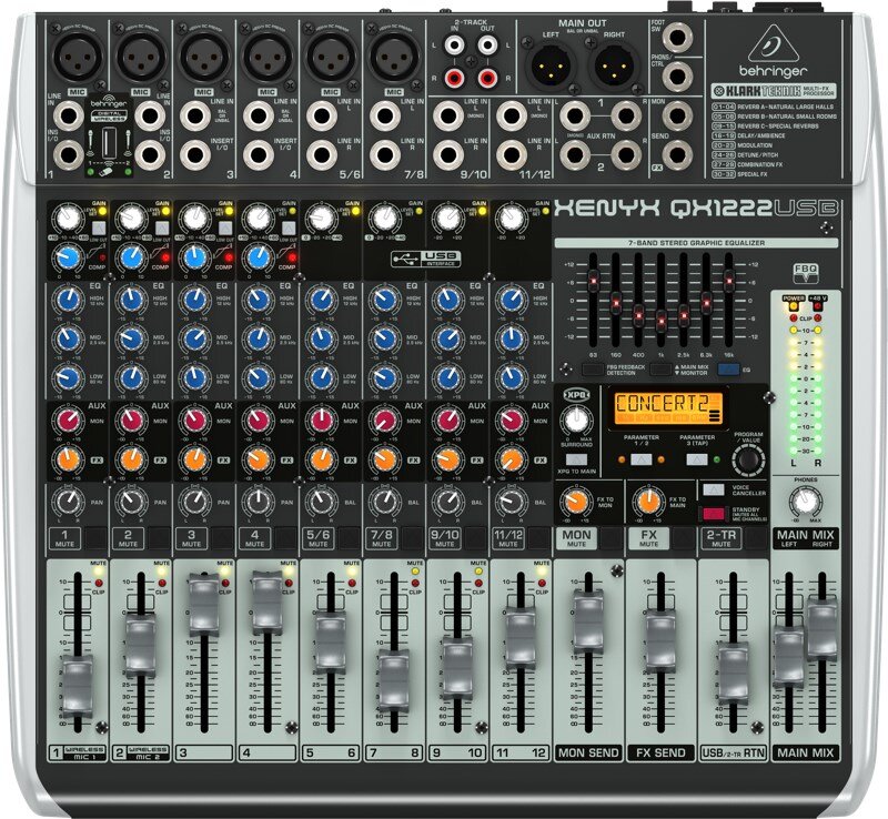 Behringer QX1222USB kaina ir informacija | DJ pultai | pigu.lt