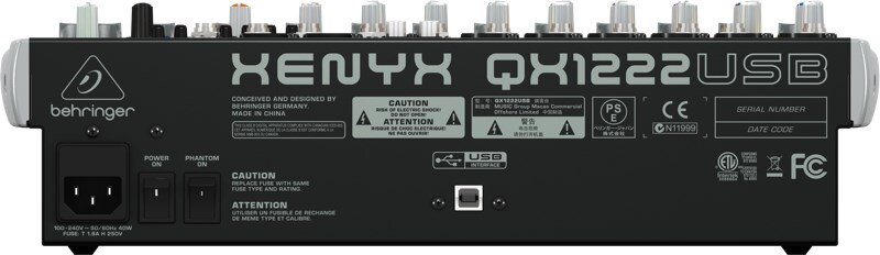 Behringer QX1222USB kaina ir informacija | DJ pultai | pigu.lt