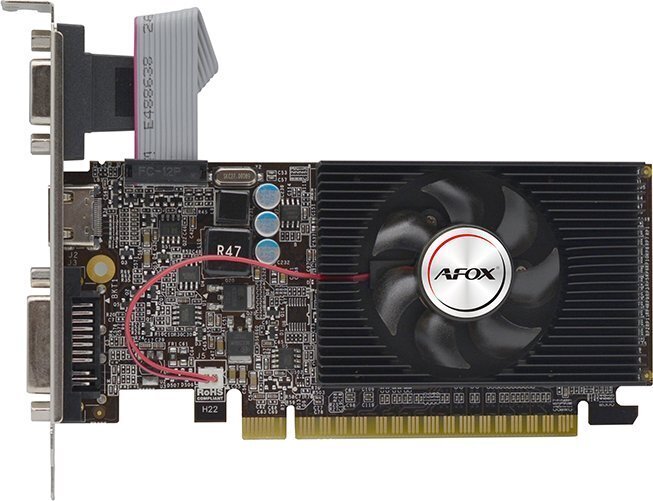 Afox GeForce GT610 1GB DDR3 (AF610-1024D3L7-V5) kaina ir informacija | Vaizdo plokštės (GPU) | pigu.lt