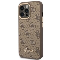 Guess GUHCP14XHG4SHW для iPhone 14 Pro Max, коричневый цена и информация | Чехлы для телефонов | pigu.lt