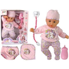 Baby Doll Sound Pink Pižama vienaragis цена и информация | Игрушки для девочек | pigu.lt