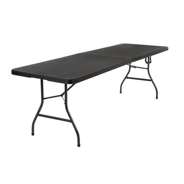 Sulankstomas stalas Tonro 180 cm, juodas цена и информация | Lauko stalai, staliukai | pigu.lt