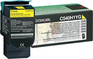 Spausdintuvo kasetė Lexmark (C540H1YG) Return, geltona kaina ir informacija | Kasetės lazeriniams spausdintuvams | pigu.lt