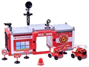 Строительные блоки "Гараж пожарных", 59 шт. цена и информация | Конструкторы и кубики | pigu.lt