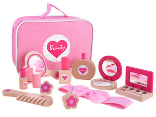 Kosmetikos krepšys su mediniais aksesuarais kaina ir informacija | Žaislai mergaitėms | pigu.lt
