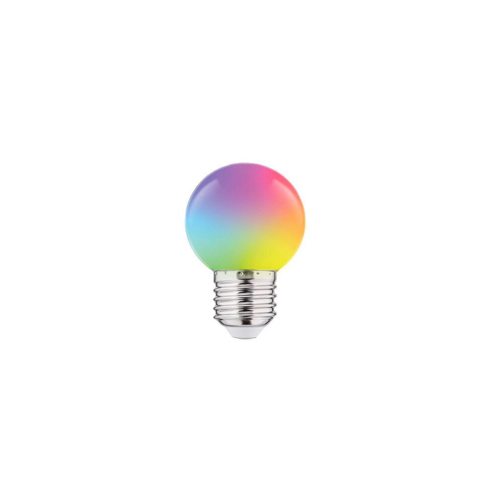 LED spalvota lemputė Thorgeon1W G45 240V 55Lm PC RGB kaina ir informacija | Elektros lemputės | pigu.lt