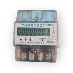 3-Phase DIN Energy Meter 80A цена и информация | Выключатели, розетки | pigu.lt