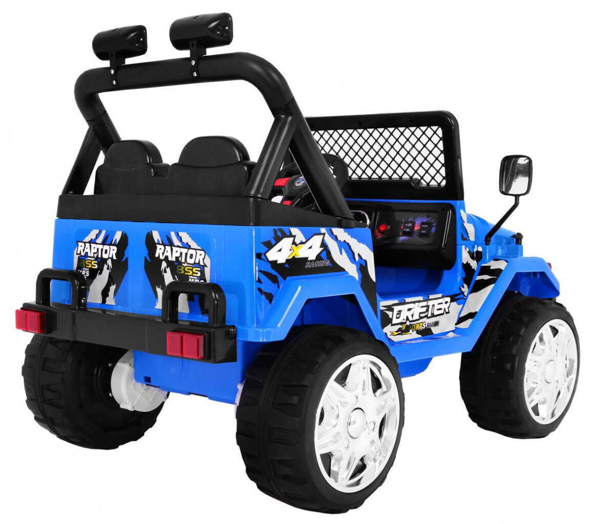 Vienvietis elektromobilis Raptor drifter, mėlynas цена и информация | Elektromobiliai vaikams | pigu.lt