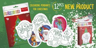 Kalėdiniai spalvinimo paveiksliukai Monumi kaina ir informacija | Lavinamieji žaislai | pigu.lt