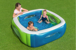 Надувной детский бассейн с окошками Bestway, 168x56 цена и информация | Бассейны | pigu.lt