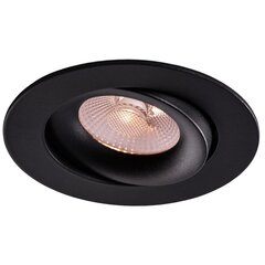 Įleidžiamas LED šviestuvas 10W 3000K/4000K/5700K 800Lm 40° RAL9005 kaina ir informacija | Įmontuojami šviestuvai, LED panelės | pigu.lt