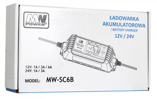 Зарядное устройство с ЖК-дисплеем 12В/ 24В цена и информация | Зарядные устройства для аккумуляторов | pigu.lt