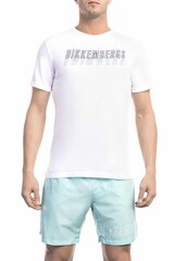 Marškinėliai vyrams Bikkembergs 132711, balti цена и информация | Мужские футболки | pigu.lt