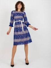 коктейльное платье миди cobalt с кружевом и окантовкой цена и информация | Платья | pigu.lt