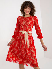 Женское платье, красное цена и информация | Платья | pigu.lt