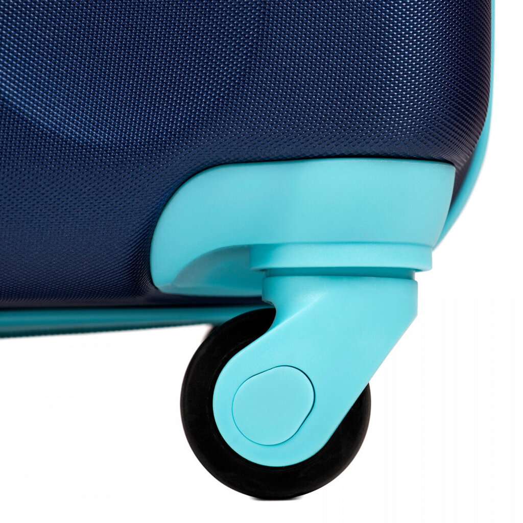 Mažas vaikiškas lagaminas Wings kd02 xs, mėlynas цена и информация | Lagaminai, kelioniniai krepšiai | pigu.lt