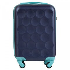 Mažas vaikiškas lagaminas Wings kd02 xs, mėlynas цена и информация | Чемоданы, дорожные сумки | pigu.lt