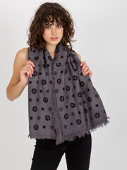 чустка at-ch-23503-1.89 темно-серая цена и информация | Женские шарфы, платки | pigu.lt